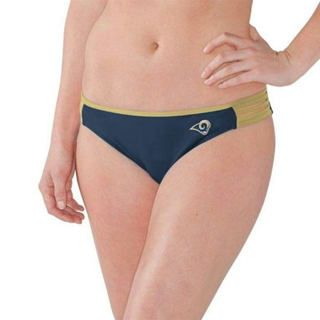 Los Angeles Rams G-III 4Her by Carl Banks Women's Outfielder Bikini Bottom - Navy/Gold