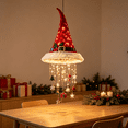 thumbnail image 2 of Lighted Belted Santa Hat Hanging Chandelier, Warm Twinkling LED String Light, Christmas Home Accent Decor & Holiday Present for Family, 2 of 5