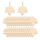 thumbnail image 2 of 50 Uds. De pendientes de madera, accesorios de oreja de gota de madera, joyería informal, adorno de oreja de fiesta para mujeres y niñas (beige) FRCOLOR Hogar7424320, 2 of 7