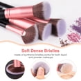 thumbnail image 3 of BESTOPE 16pcs makeup brush set foundation, blush and eyeshadow brushes Rose Gold, 3 of 6