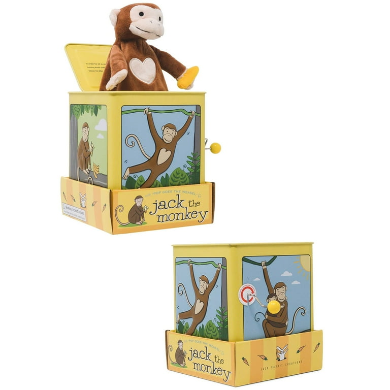 Jack Rabbit Creations Monkey Jack In The Box Toy, Plush