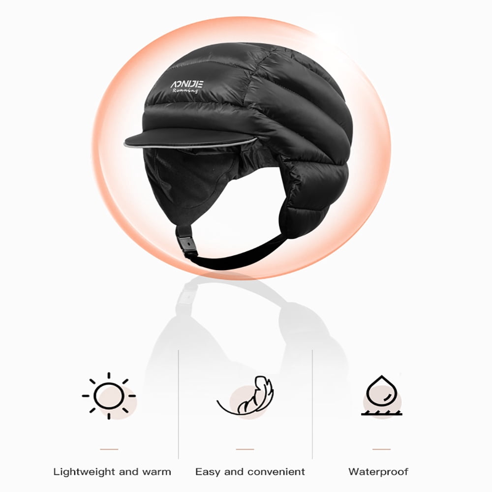 AONIJIE Duck Down  Hat Ultra Lightweight Waterproof Windproof Down Fleece Warm Down Hat for Skiing