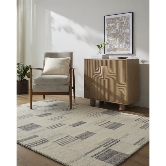 Livabliss x Becki Owens Max Moroccan Area Rug,5' x 7'6",Slate/Grey