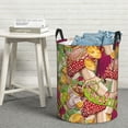 thumbnail image 5 of Picia Bright Mushrooms Large Laundry Basket, Waterproof, Freestanding Laundry Hamper, Collapsible Tall Clothes Hamper with Extended Handles-Medium, 5 of 8