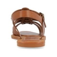 thumbnail image 4 of Journee Womens Benicia Buckle Flat Sandals, 4 of 10