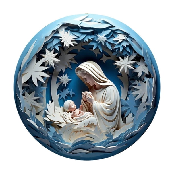 2024 Christmas Decorations Nativity Ornaments Hanging Decor For Christmas Tree Nativity Scene Christmas Ornaments Gifts Decor