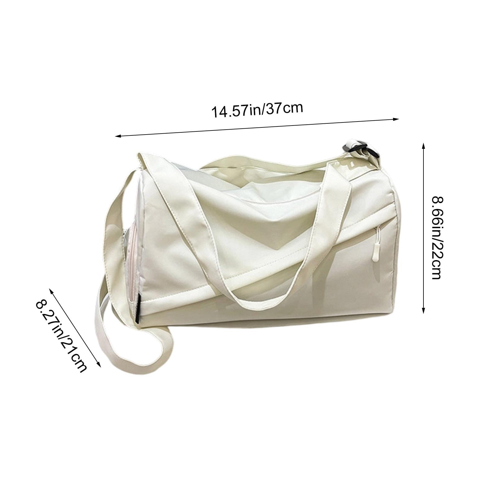 Nylon Gym Bag with Shoe Compartment Large Capacity Duffle Bag for Sports Travel and Daily Use