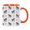 Orange, variant on Inkdotpot Animal 11 Oz Ceramic Coffee Mug Animal Lovers Gift For Friends Best Friends-Black