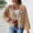 Khaki, variant on Vivianyn HD Women's Bow Decor Knit Cardigan, Open Front Long Sleeve Cute Sweater,Hot Pink,Size S-XL