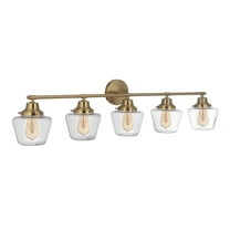 19548SB5 Craftmade Lighting Essex 5 Light Transitional/Modern & Contemporary Bath Vanity Transitional Style - 48.25 inches wide by 12.13 inches