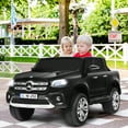 thumbnail image 3 of Topbuy 2-Seater Electric Kids Ride On Car Licensed Benz Toy Car with Remote Control Black, 3 of 6