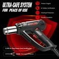 thumbnail image 5 of TOYTEXX 1800W Heat Gun with Adjustable Temperature (122°F–1202°F), 4 Nozzles, Overload Protection, 5 of 5