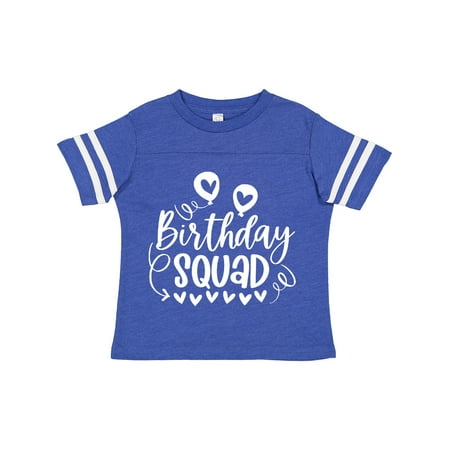 

Inktastic Birthday Squad Cute Balloons and Hearts Gift Toddler Boy or Toddler Girl T-Shirt