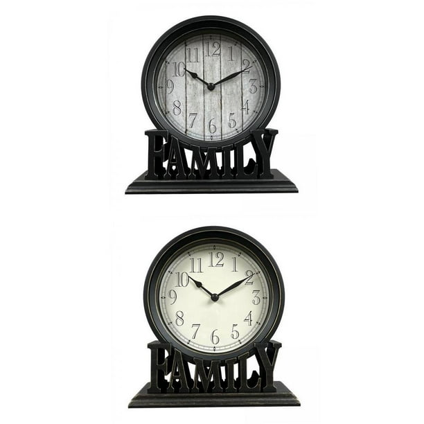 relojes de escritorio rústicos, relojes decorativos para