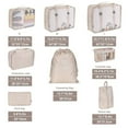 thumbnail image 3 of 8-Piece Travel Packing Cubes Set Foldable Luggage Organizer,Lightweight Nylon Storage Bags for Suitcase,Travel Essentials Clothes Shoes Toiletry Packing Gray, 3 of 3