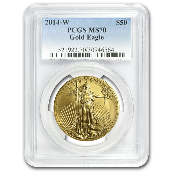 2014-W 1 oz Burnished Gold Eagle MS-70 PCGS