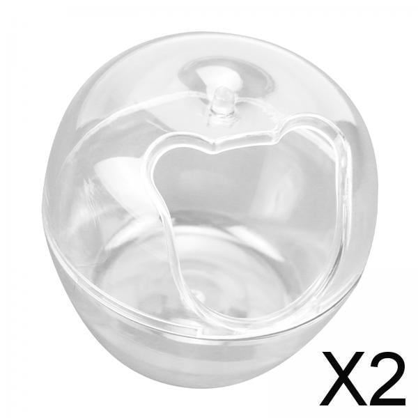 2 Jaulas Transparentes Para Baño Para Hámster, Caja De Arena Para Hámster Y Ardillas Gerbil S 2 piezas