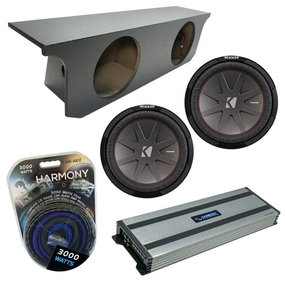 07-18 Jeep Wrangler JK Unlimited Kicker CWR12 Dual 12 Rhino Sub Box HA-A1500.1