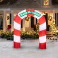 Gemmy Airblown Inflatable Merry Christmas Archway, 7ft Tall Outdoor