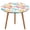 style-2, variant on Flamingo Pattern Round Fitted Tablecloth with Flannel Backing Elastic Table Cloth Waterproof Oil-Proof Plastic Table Cover Table Up 40"-54" Diameter)
