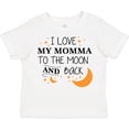 thumbnail image 3 of Inktastic I Love My Momma to the Moon and Back Boys or Girls Toddler T-Shirt, 3 of 5