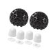 thumbnail image 4 of Tapas para tornillos de inodoro decorativas, prácticas y sencillas. Conjunto blanco y negro, 4 of 9