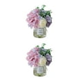 thumbnail image 3 of Matsuzay 2 pack/lote de flores artificiales en jarrón, aspecto elegante y realista, larga duración, bajo mantenimiento jarrón morado+blanco 2Conjunto, 3 of 6