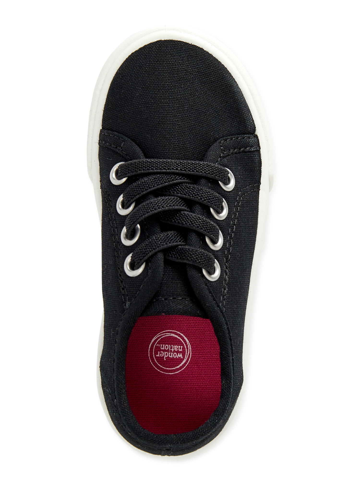 Wonder Nation Unisex Kids Lightweight and Slip Resistant Casual and Dress Shoes, Black, Size 10