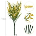 thumbnail image 3 of Coolmade 12 Bundles Artificial with 7 Flexible Stems 14" Boston Fern Greenery Outdoor UV Resistant No Fade Plants,Yellow, 3 of 7