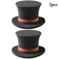 thumbnail image 2 of Coofit Wine Bottle Stopper Silicone: 2PCS Hat Design Cute Beer Bottle Cover Wine Saver, 2 of 10