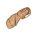 thumbnail image 6 of Xucatan Women's Square Toe Flat Sandals, Braided Crisscross Strap Slingback Shoes, Elastic Heel Band Casual Summer Footwear, Versatile Faux Leather Design for Beach Outdoor Gift, 6 of 9