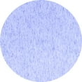 thumbnail image 1 of Ahgly Company Indoor Round Solid Blue Modern Area Rugs, 6' Round, 1 of 4