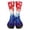Deep Red, variant on Men Socks,250th Anniversary Patterned Socks Set Multiple Designs Socks Daily Wear Casual Outfits Soft Knit Socks Socks Fun Graphic Socks