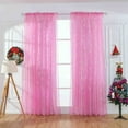 thumbnail image 1 of MTBLYS Christmas Window Curtain Set 2 Panels 55.1X39.4 Inches Polyester Snowflake Pattern Holiday Decor for Living Room Bedroom, 1 of 6
