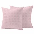 thumbnail image 2 of Pack of 2 Outdoor Pillow Covers 24x24 Inch Waterproof Pink Morocco Throw Pillow Covers,Decorative Couch Pillow Case Sham Geometric Leaf Diamond Lattice Abstract Patio Garden Pillowcases Cushion Cover, 2 of 8