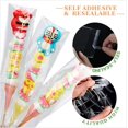 thumbnail image 3 of Voikinfo 100 Pcs Sacs en Cellophane Transparents Refermables 4 Pouces x 10 Pouces Longs Sacs à Friandises Auto-Scellants Sacs à Biscuits avec Rabat Adhésif Emballage Cadeau Sacs en Polyéthylène Emballage Plastique 1,4 mil, 3 of 7