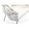 thumbnail image 5 of Modrest Debra Modern White Fabric Dining Chair, 5 of 6