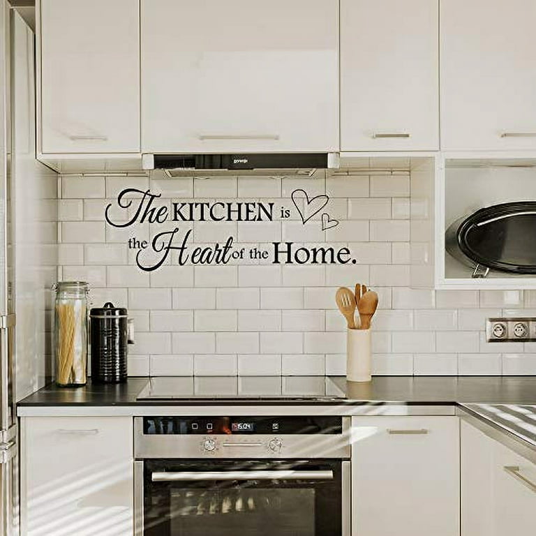 2 Sheets Kitchen Wall The Kitchen Quote Wall Stickers Bless This Home and All Who Enter Kitchen Vinyl Wall Art Dining Room Entryway and Living Room Wall Decal Home