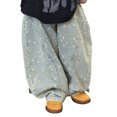 thumbnail image 1 of Boys' Baggy Jeans Straight Leg Jeans With Pockets Elastic Waist Distressed Ripped Denim Pants With Holes，, 1 of 5