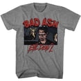 thumbnail image 1 of Evil Dead Bad Ash Graphite Heather Adult T-Shirt 3Xl, 1 of 2