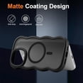 thumbnail image 3 of Magnetic for iPhone 14 Pro Case, Compatible with MagSafe, Transparent Wave Frame Design Case Soft Edge Cover Cute Clear Matte Shockproof Protective Phone Case, 3 of 6