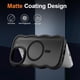 thumbnail image 3 of Funda magnética para iPhone 15 Pro Max, compatible con MagSafe, diseño de marco ondulado transparente 2025, funda protectora de borde suave, bonita, transparente, mate, a prueba de golpes, 3 of 7