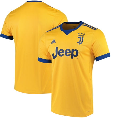 Men's adidas Gold/Royal Juventus 2017/18 Away Replica Jersey