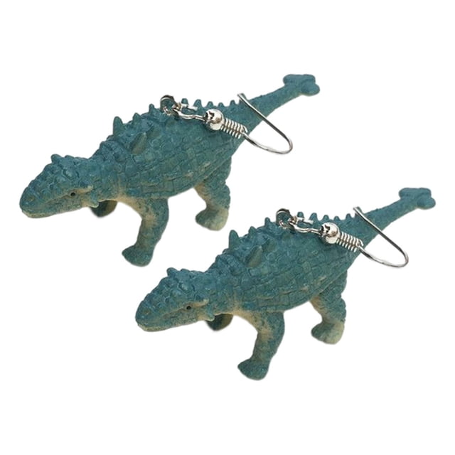 Pendientes colgantes Hugo de dinosaurio verde