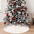 thumbnail image 5 of Sikiie Maple Leaves 30-48 inches {designName} Print Christmas Tree Skirt Snowman Xmas Tree Skirt with Edge Christmas Decorations for Holiday Party30", 5 of 7