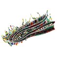 thumbnail image 4 of 3x1 Yarda Colorido Estilo Nacional Gafas Cuentas Borla Trenza Cinta Jacquard Sunnimix Cinta Jacquard Trenzada, 4 of 8