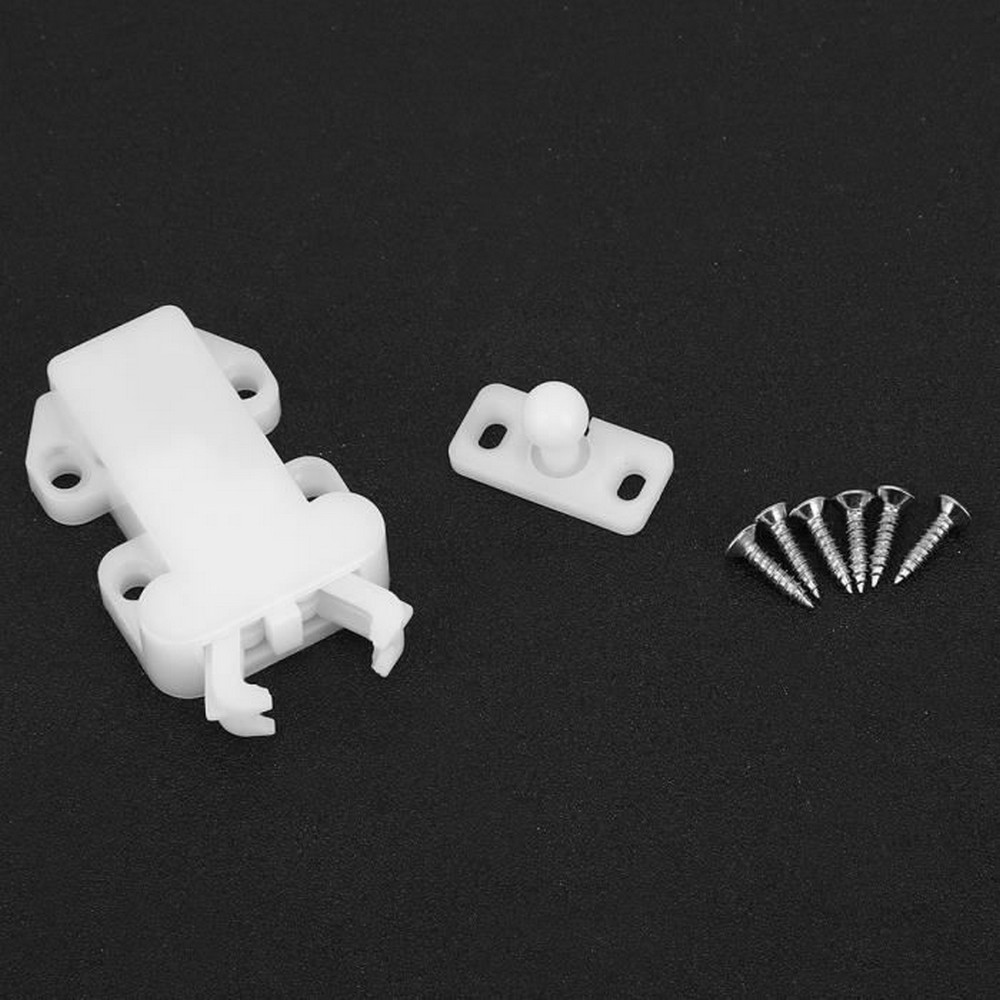 SelfLocking Door Latches 6 Kits Drawer Nylon SelfLocking Bounce Door