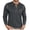 AB246 Grey, variant on Tisuna Men Long Sleeve T-Shirts Regular Fit Henley Neck Tops Men Solid Tee Shirts For Sport Workout Size L