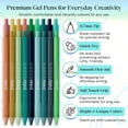 thumbnail image 7 of 18ct Satin Barrel Retractable Gel Pens - Coastal Colors, 7 of 7