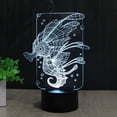 thumbnail image 2 of YSTIAN Creative 3D Seahorse Night Light 16 Colors Changing USB Power Remote Control Touch Switch Decor Lamp Optical Illusion Lamp LED Table Desk Lamp Children Kids Christmas Brithday Gift, 2 of 8